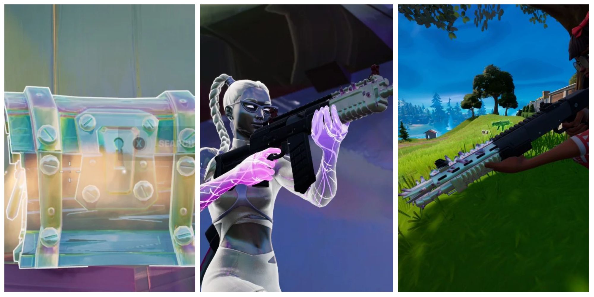 new weapons in chrome from chapter 3 season 4 in fortnite