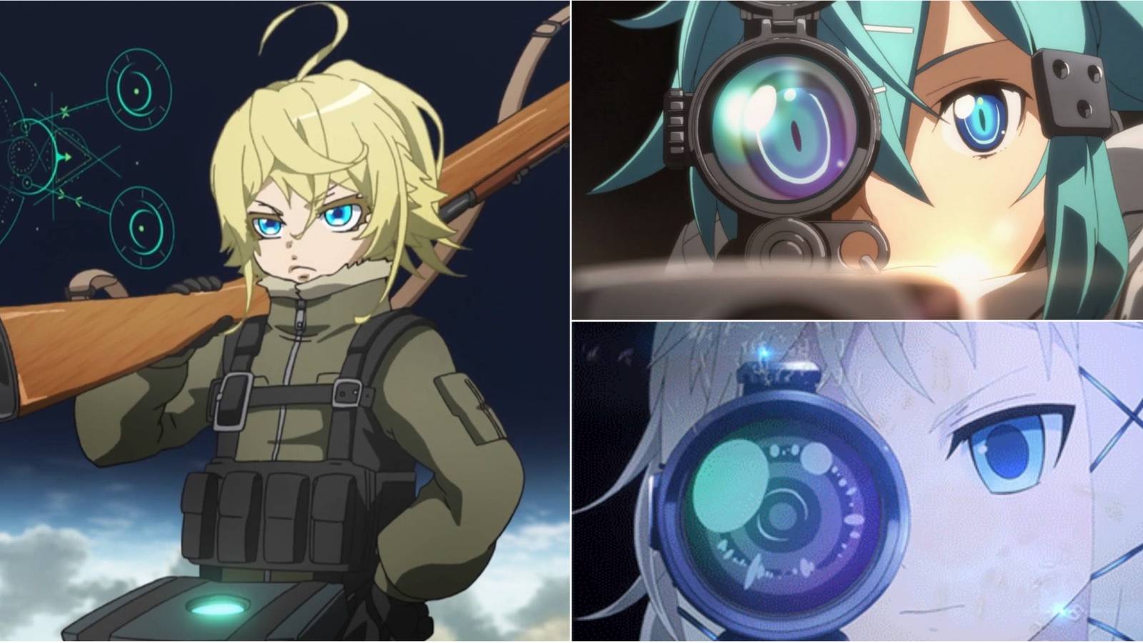 snipers from different fantasy anime