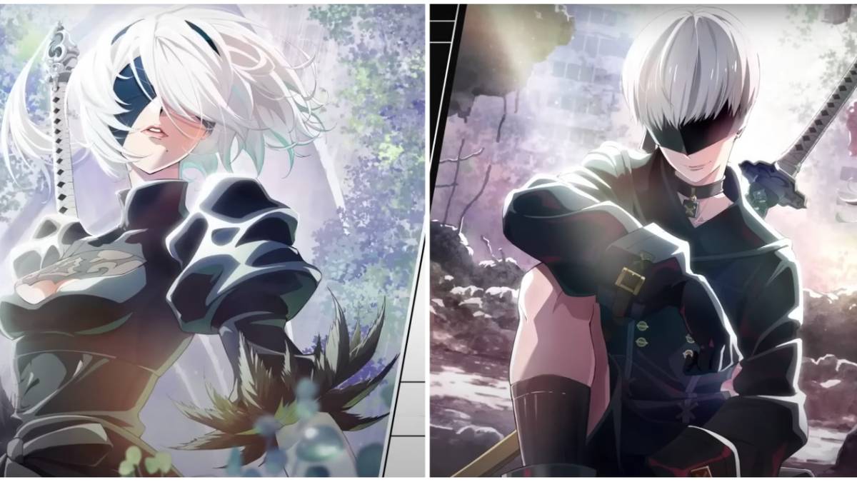 first look at 9S and 2B from the nier automata anime