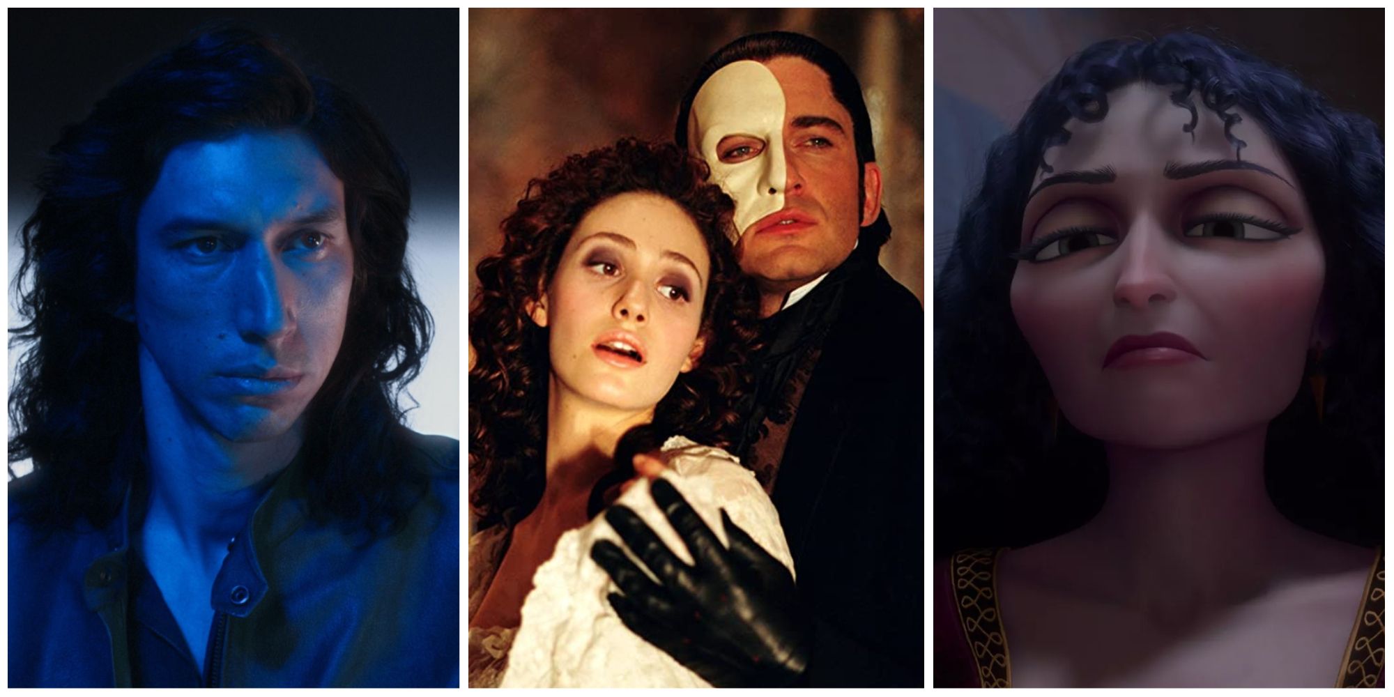 6 Terrifying Characters In Musical Movies Annette Phantom of the Opera Tangled
