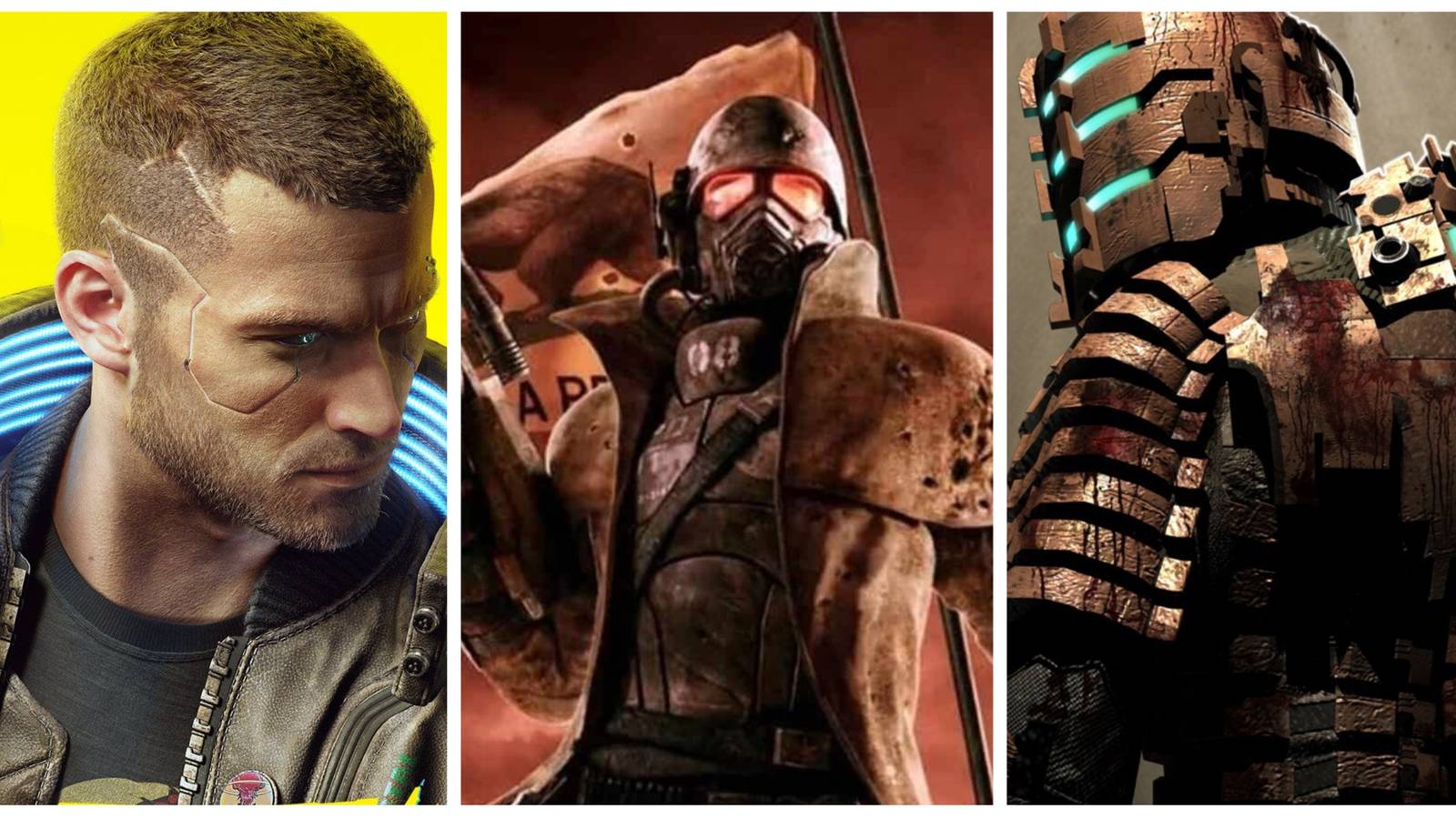 cyberpunk 2077, fallout new vegas, dead space 