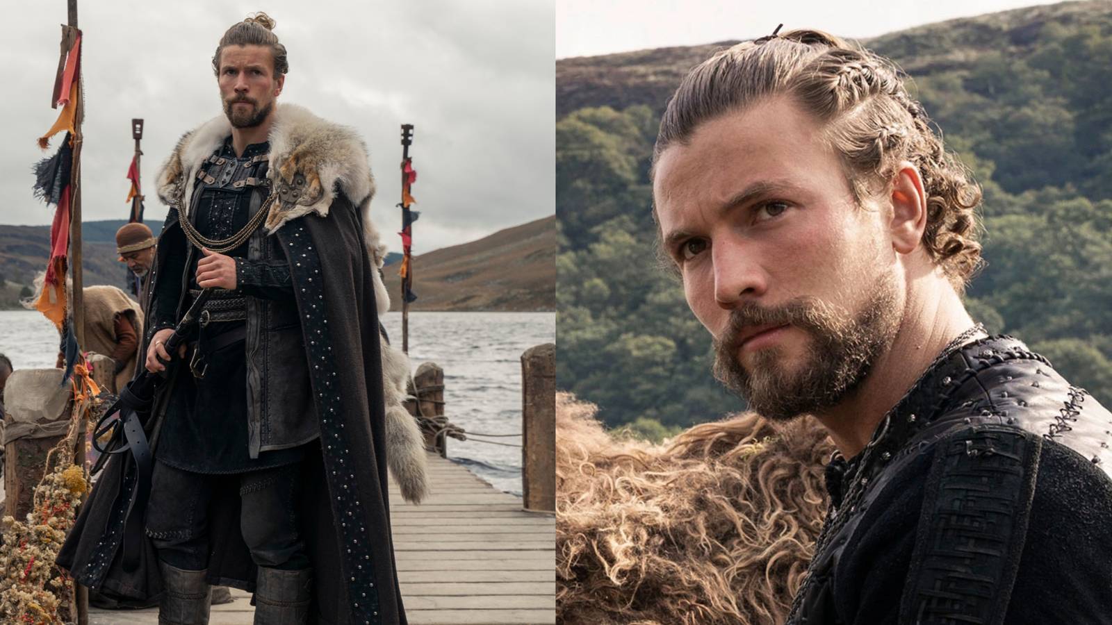 Collage of Harald Hardrada King of Norway in Viking Valhalla