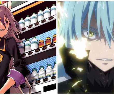 Collage of Reincarnated as a Slime Rimuru and Reborn as a Vending Machine