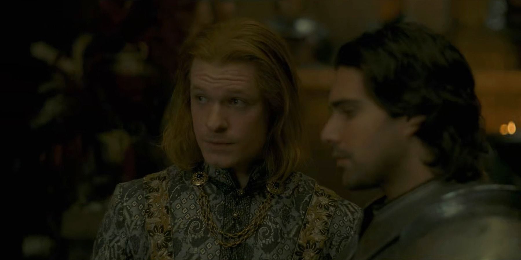 Joffrey Lonmouth and Criston Cole at House of the Dragon wedding