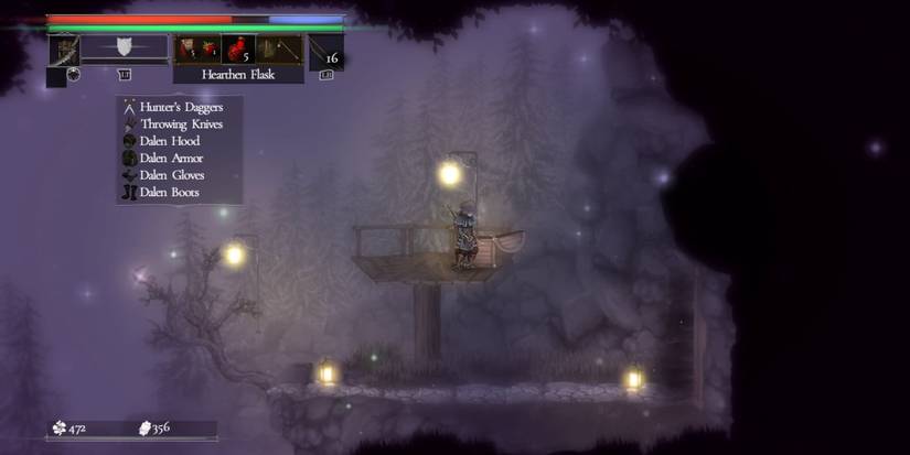 A player finding the Dalen Set in a chest in Salt and Sacrifice
