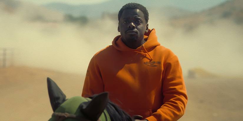 Daniel Kaluuya on horseback in Nope