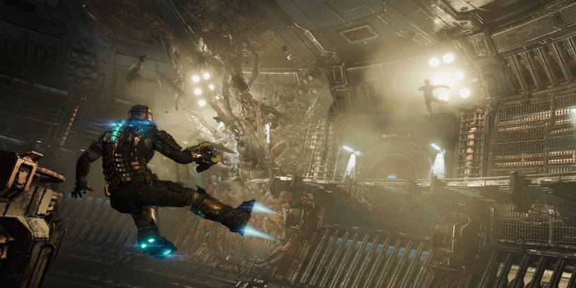 A screenshot from the upcoming Dead Space remake.