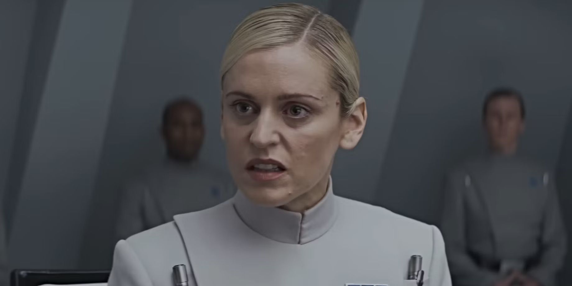 Denise Gough in an Imperial uniform in Andor episode 4