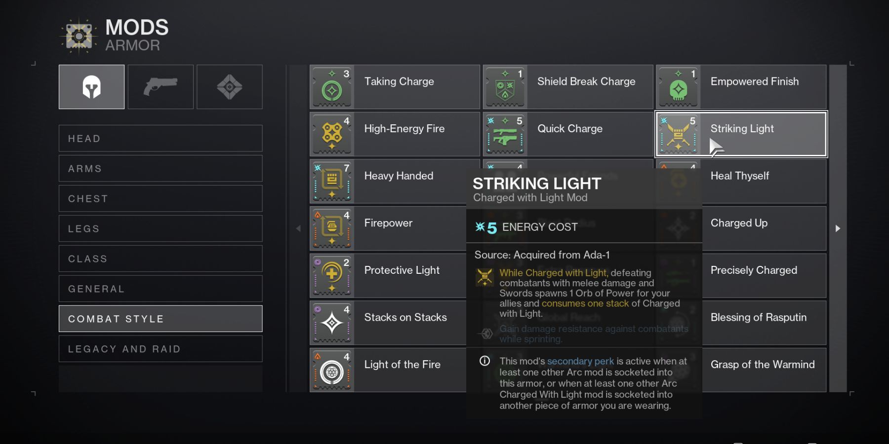 Destiny 2 Striking Light Mod