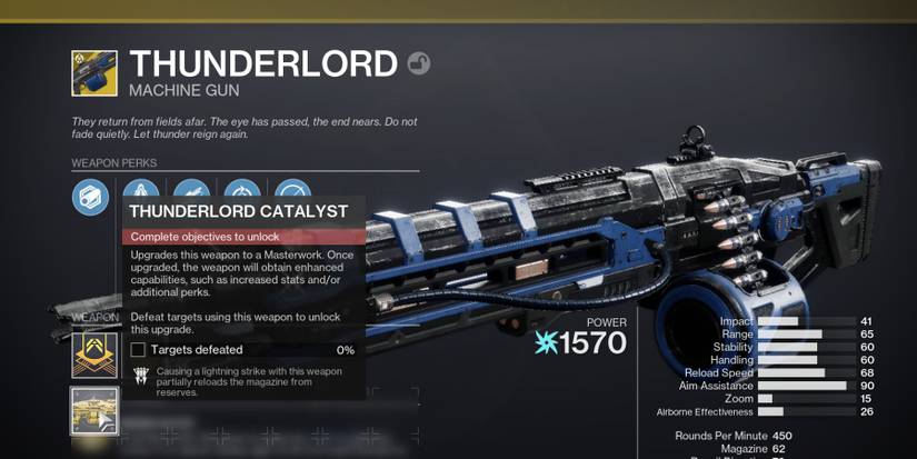 Destiny 2 Thunderlord Catalyst