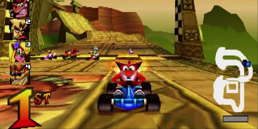 Crash Bandicoot in Crash Team Racing