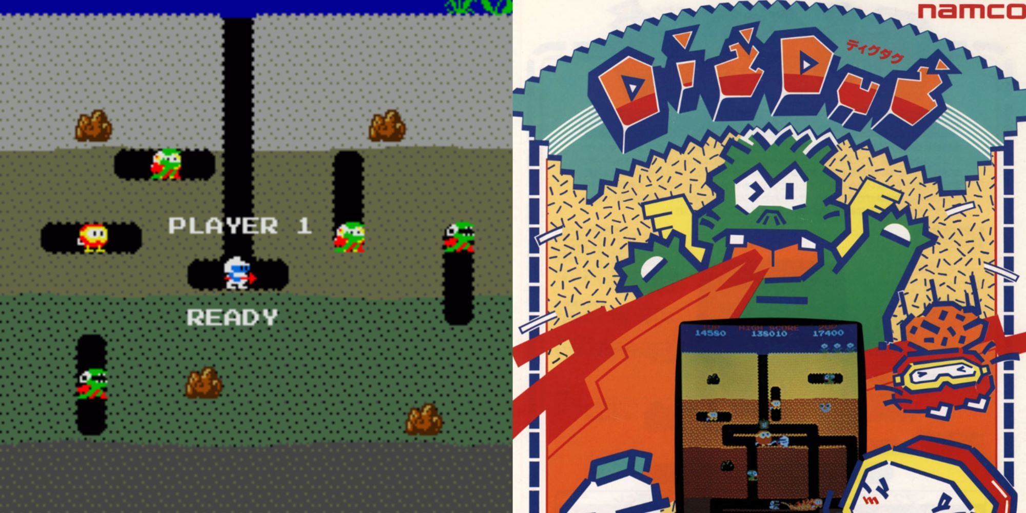 Left - Screenshot, Right - Arcade Flyer