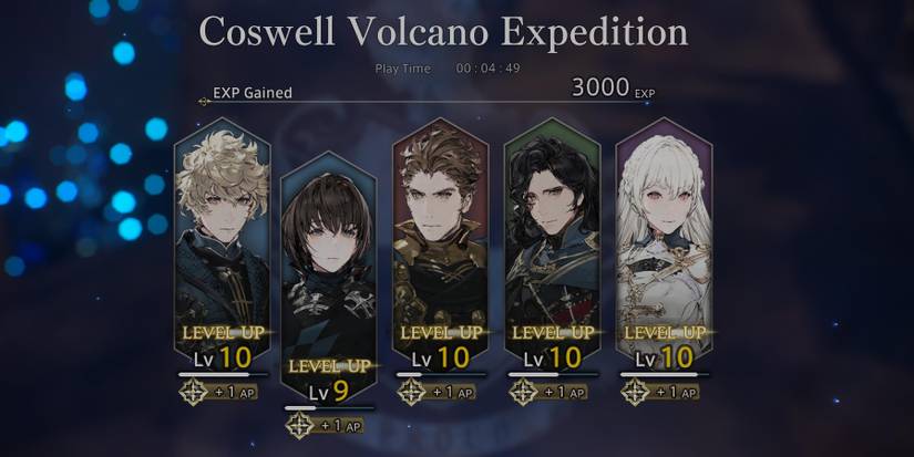 DioField level up and earning AP