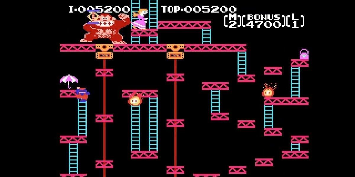 Donkey Kong 1981 Jump Man Восхождение по лестнице