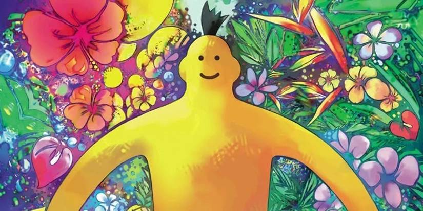 Cover art of Doshin the Giant surrounded by plants