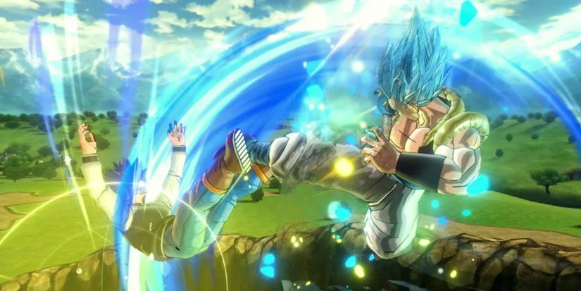 Dragon Ball Xenoverse 2 - Super Saiyan Blue Gogeta Kick
