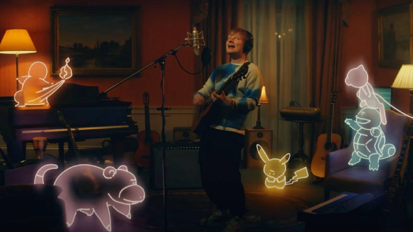 Ed Sheeran with Pokemon