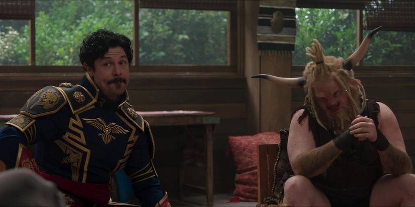 El Aguila and Man-Bull in a group therapy session in She-Hulk episode 7