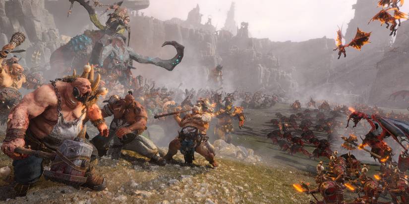 Factions fighting in Total War Warhammer 3