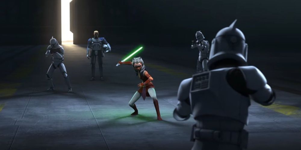 ahsoka tano training with clone troopers