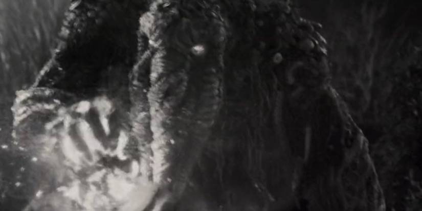 man-thing in black and white