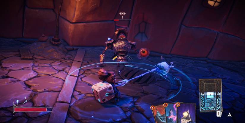 Fighting enemies in Lost in Random