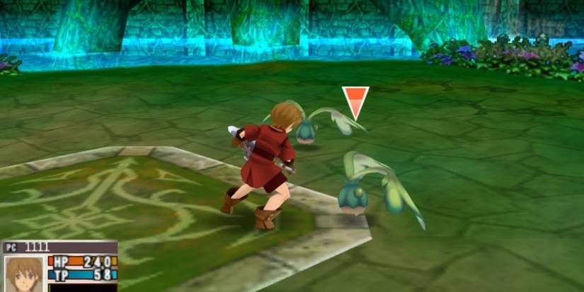 Fighting enemies in Tales Of The World Radiant Mythology