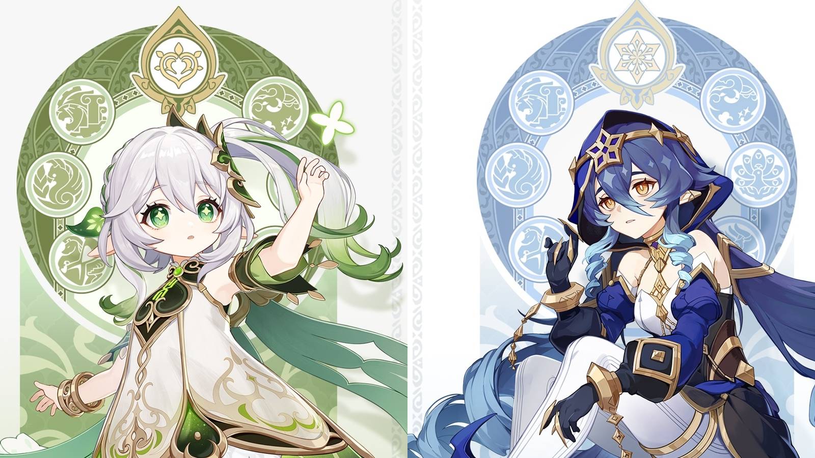 Genshin Impact characters Nahida and Layla