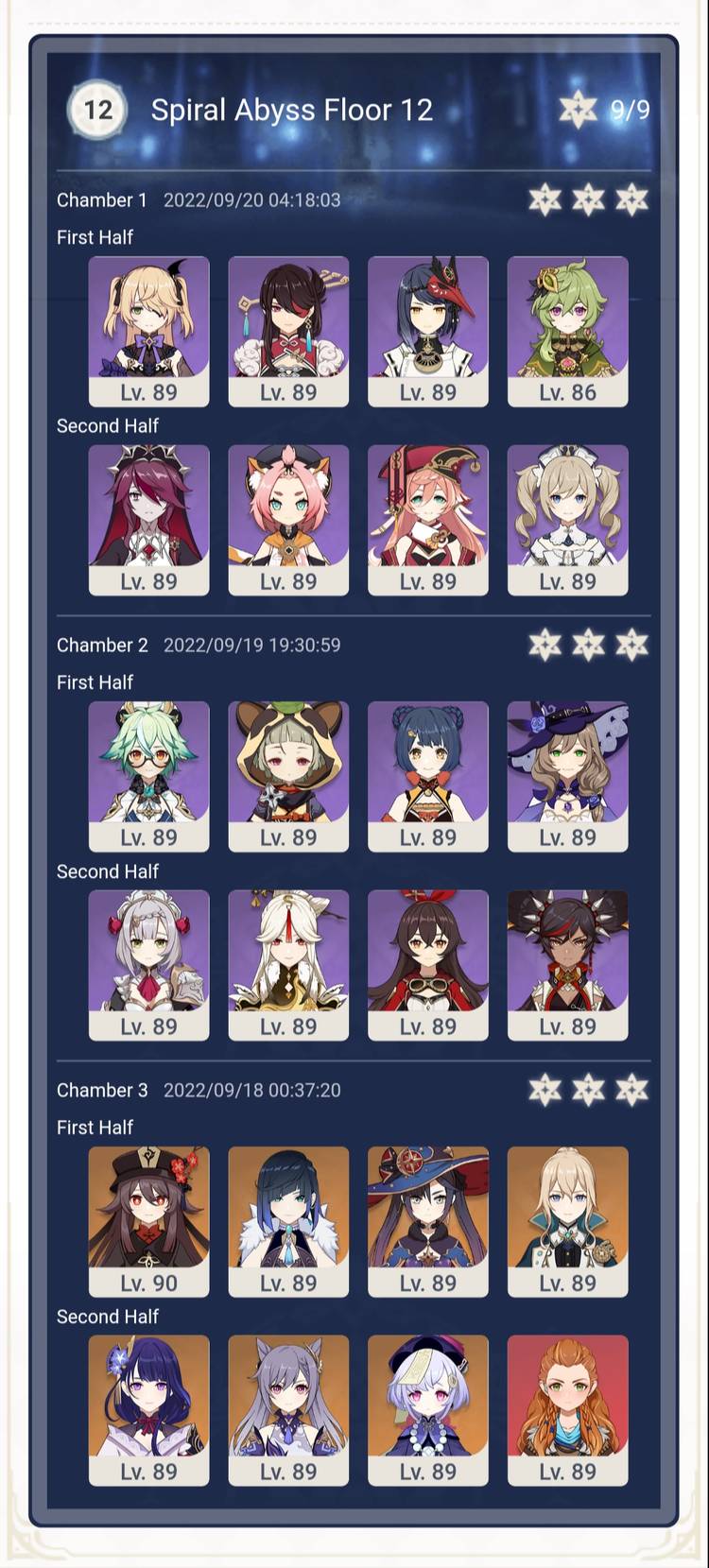 Genshin Impact female characters