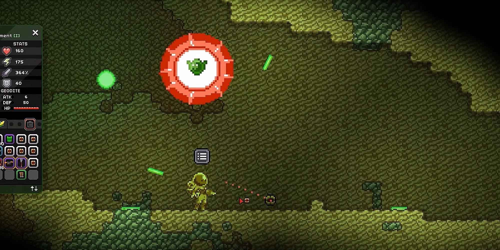 The Glowing Ball creature in Starbound