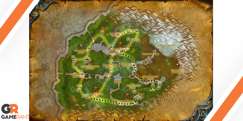 Goldclover Sholozar Basin Farming Route WotLK
