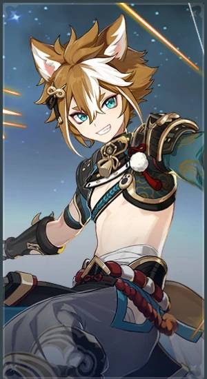 Gorou Hangout Card Genshin Impact