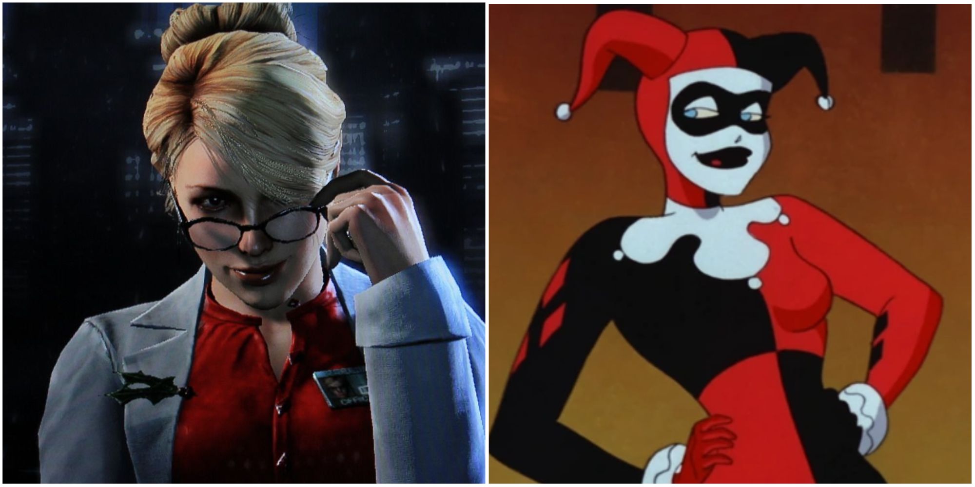 Harley Quinn in Batman: Arkham Origins and The Animated Series