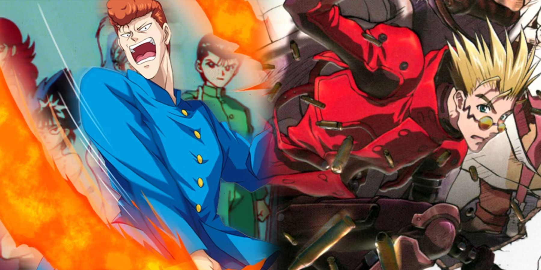 Honorable Anime Characters Header Image With Kuwabara And Vash The Stampede