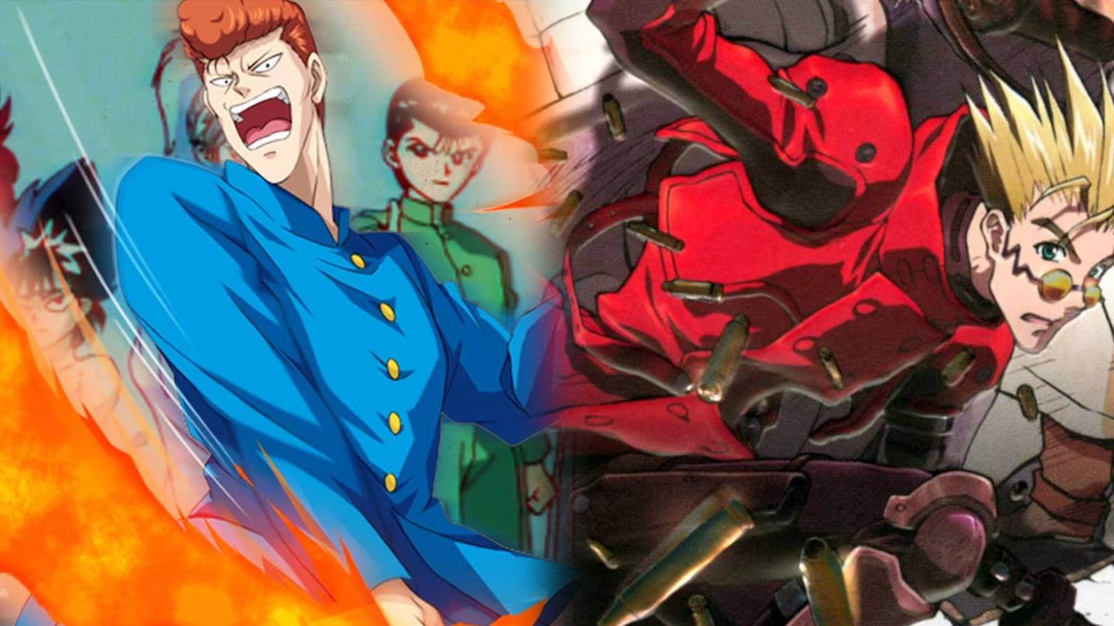 Honorable Anime Characters Header Image With Kuwabara And Vash The Stampede