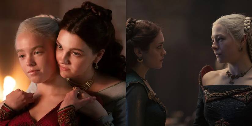 House of the Dragon Younger and Older Alicent and Rhaenyra