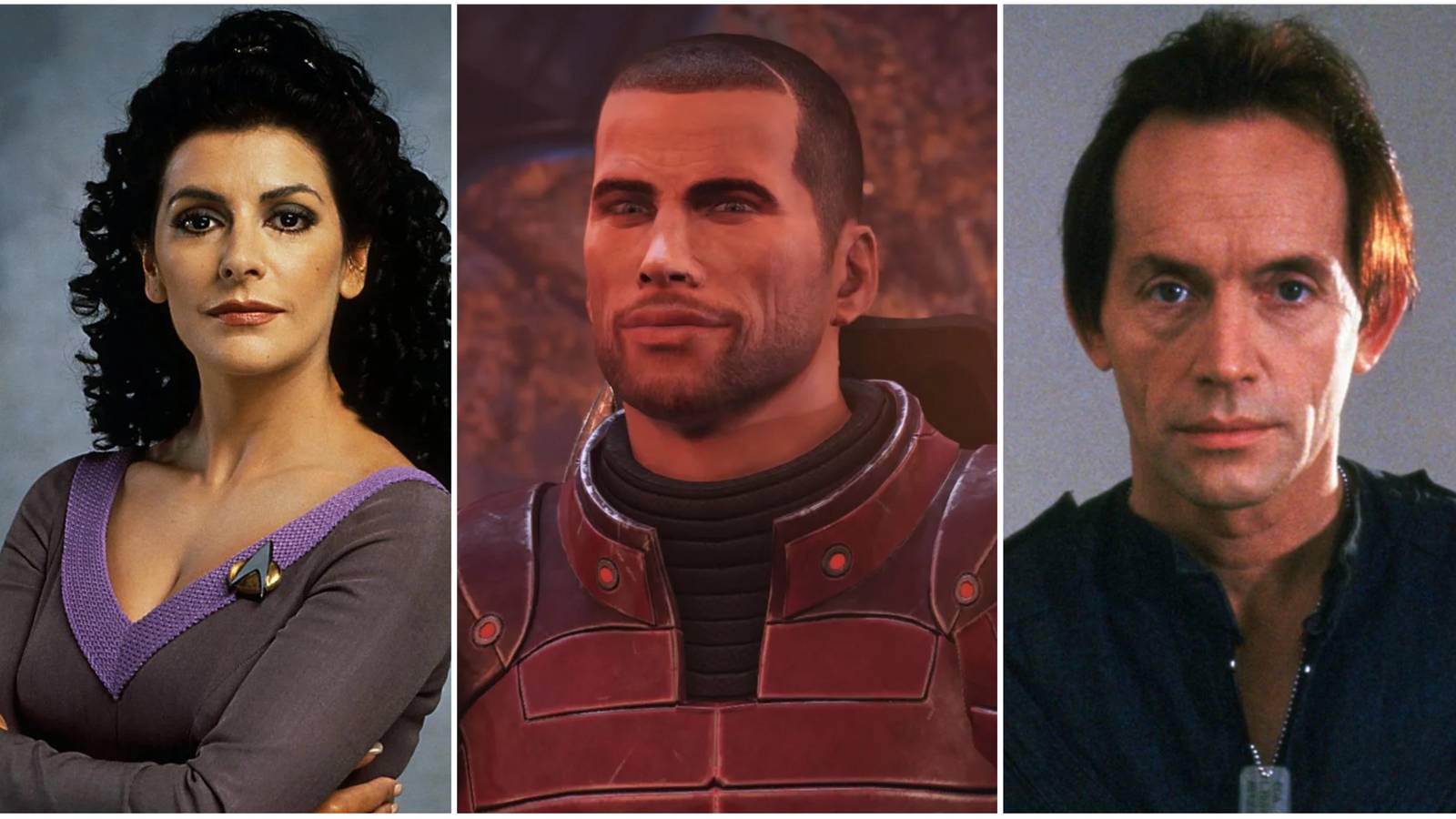 Iconic Sci-Fi Actors in Mass Effect