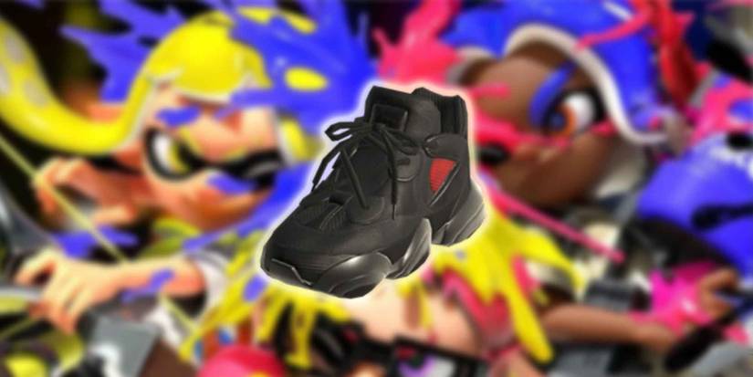 The Ink Black Clam Dunks shoes in Splatoon 3