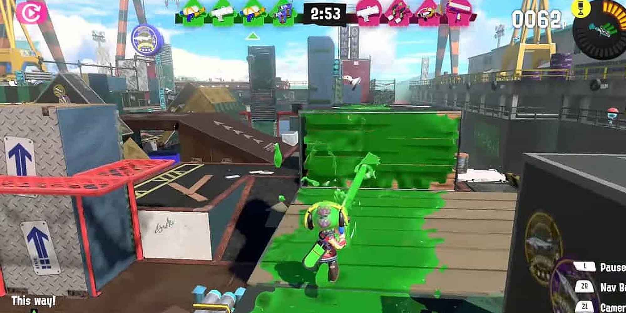 Inking the ground in Splatoon 3