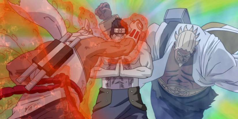 Killer B and A using Lightning Release Double Lariat