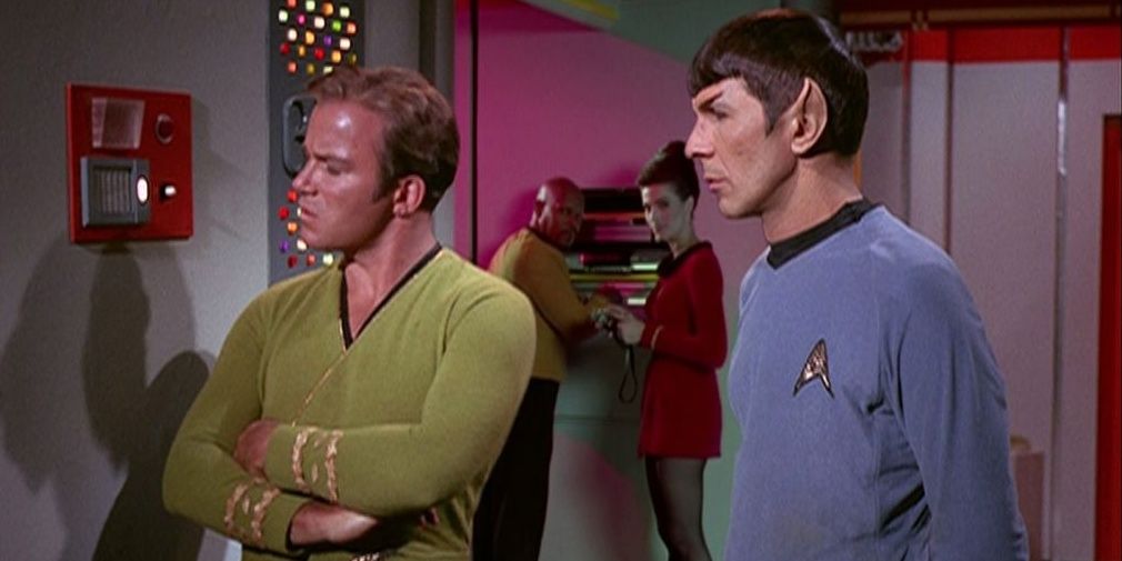 Kirk, Spock, Sisko, and Dax in Star Trek: Deep Space Nine