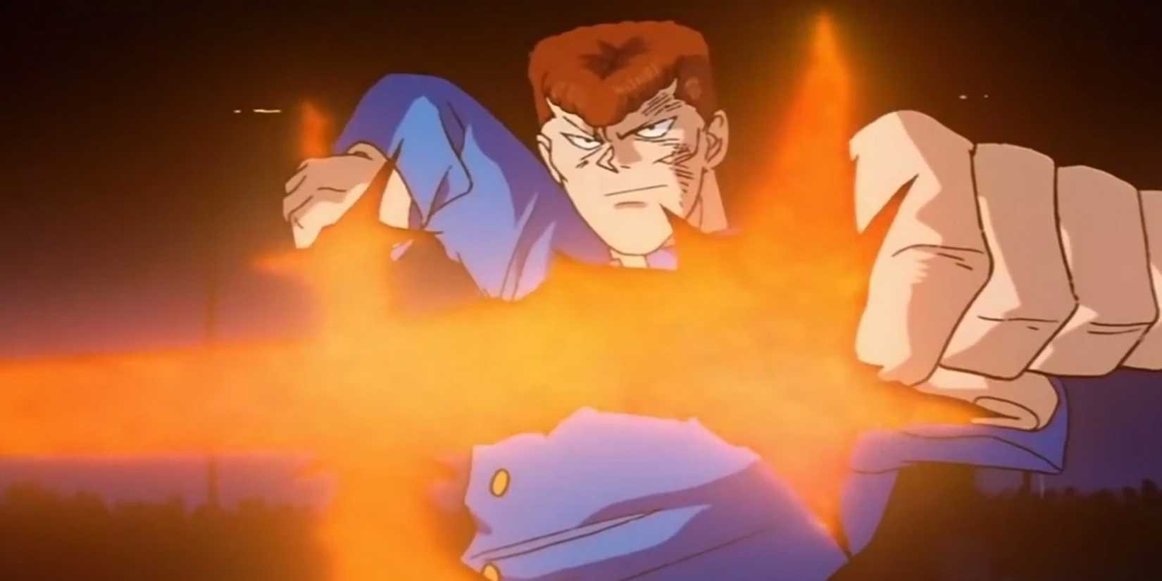 Kuawabara Using Two Spirit Swords In Yuyu Hakusho 