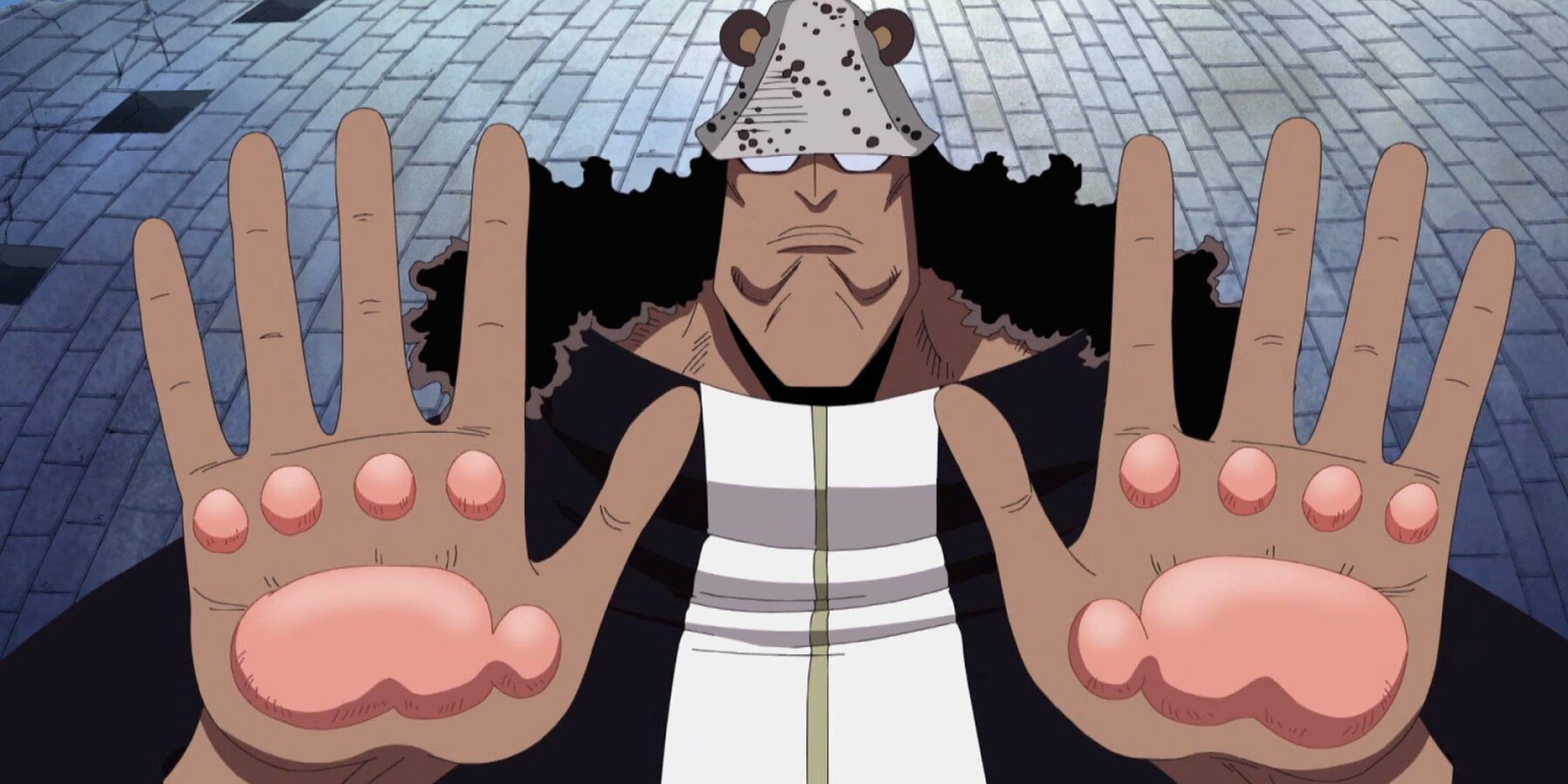 Kuma using his Paw Paw fruit in One Piece