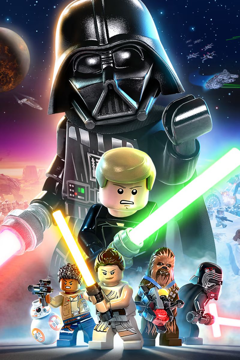 Arte de la caja de LEGO Star Wars La saga Skywalker