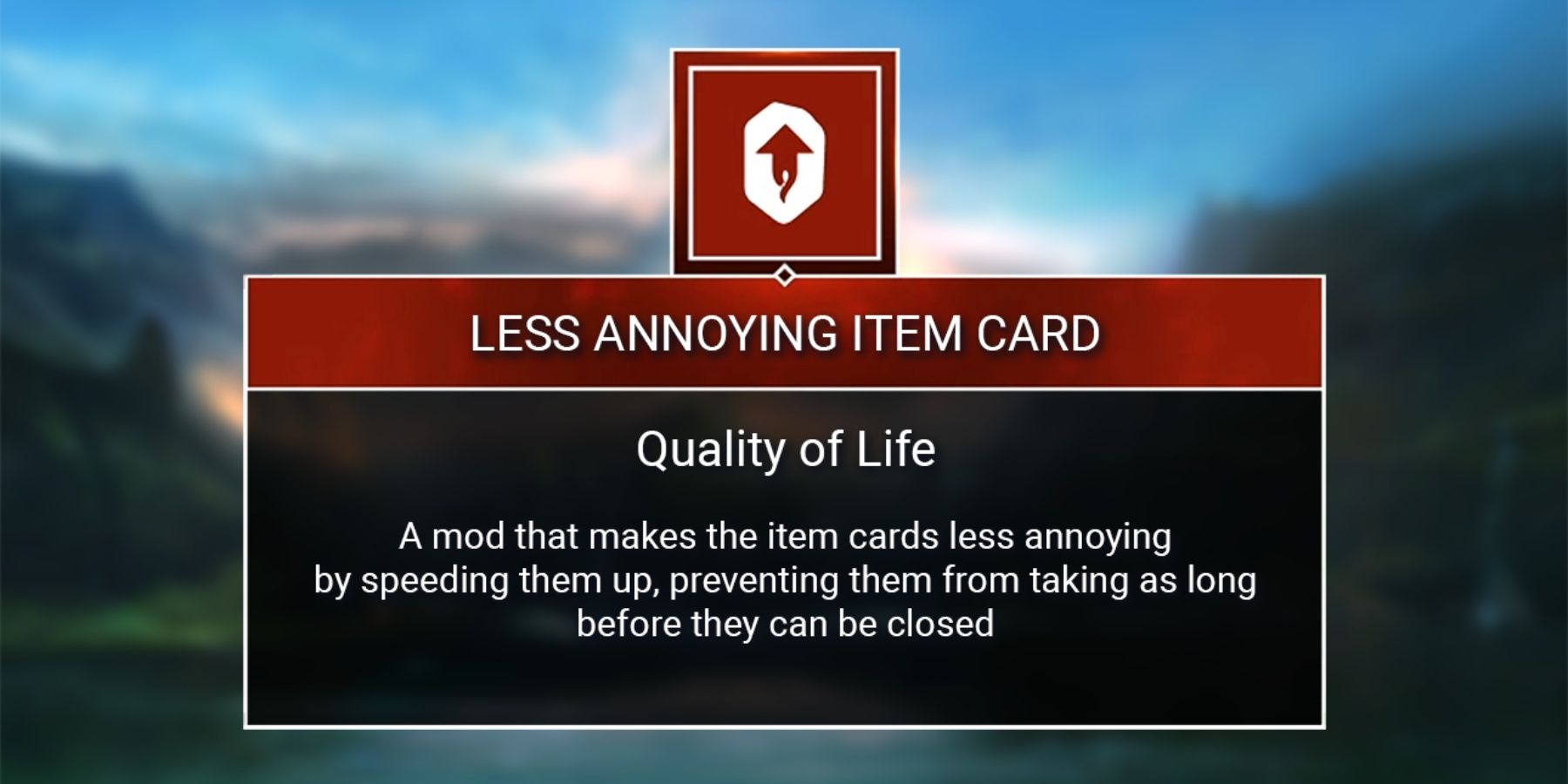 Less Annoying Item Cards mod image