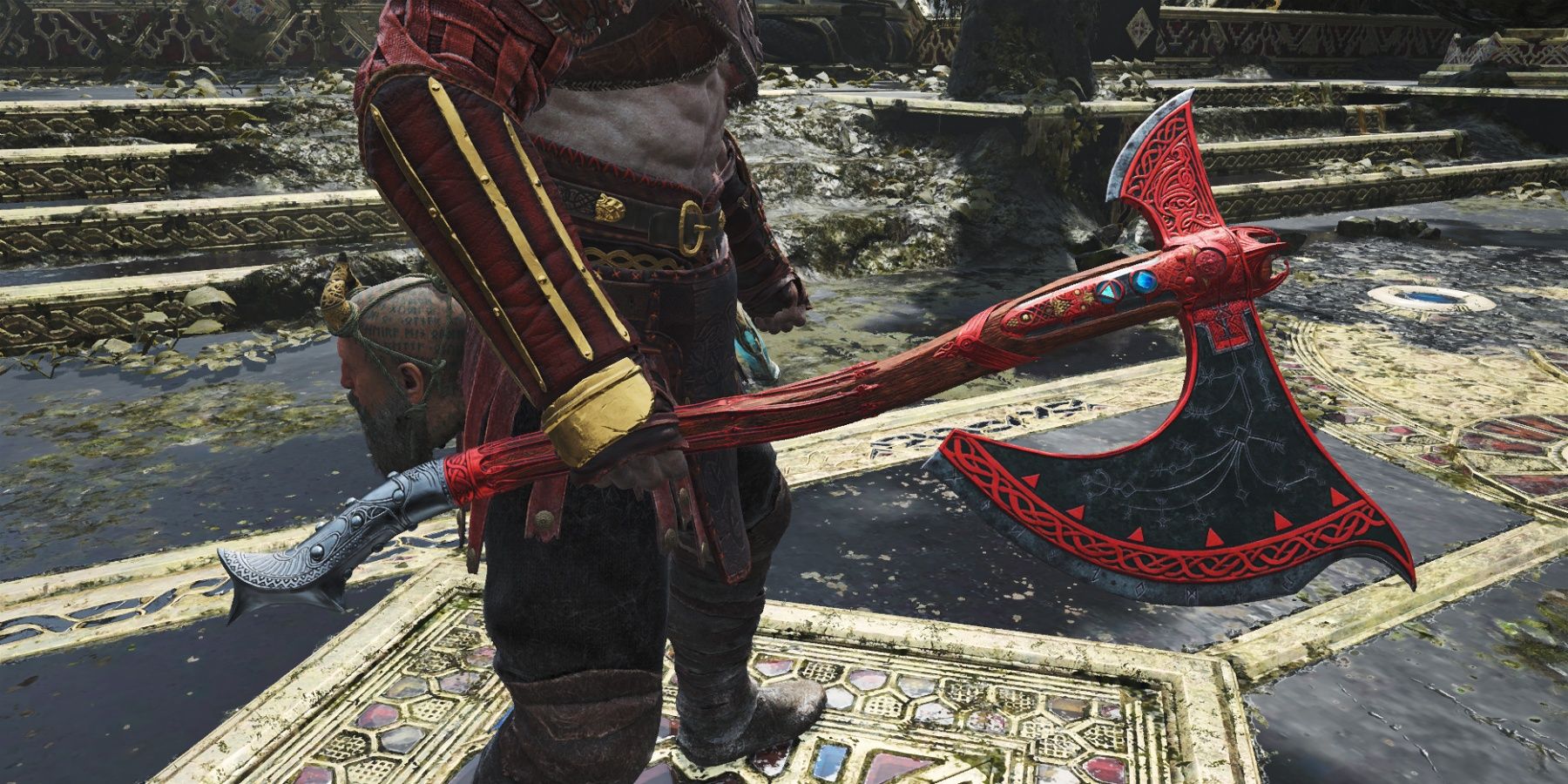 Leviathan Axe and Blades of Chaos Recolors mod image