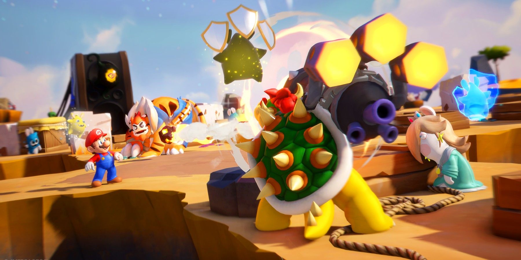 Mario + Rabbids Bowser and Rosalina Boss