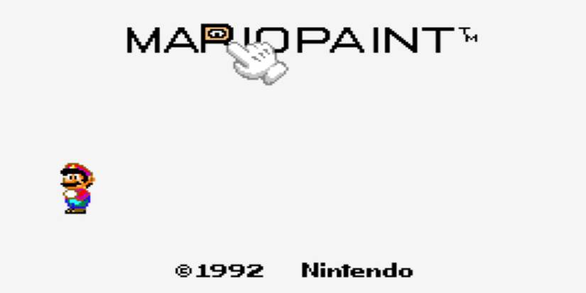 Mario Paint Title Screen