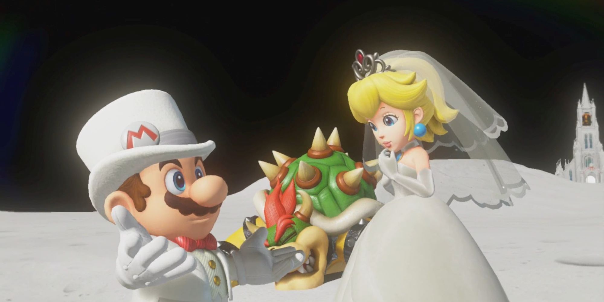 Mario and Peach Wedding On The Moon