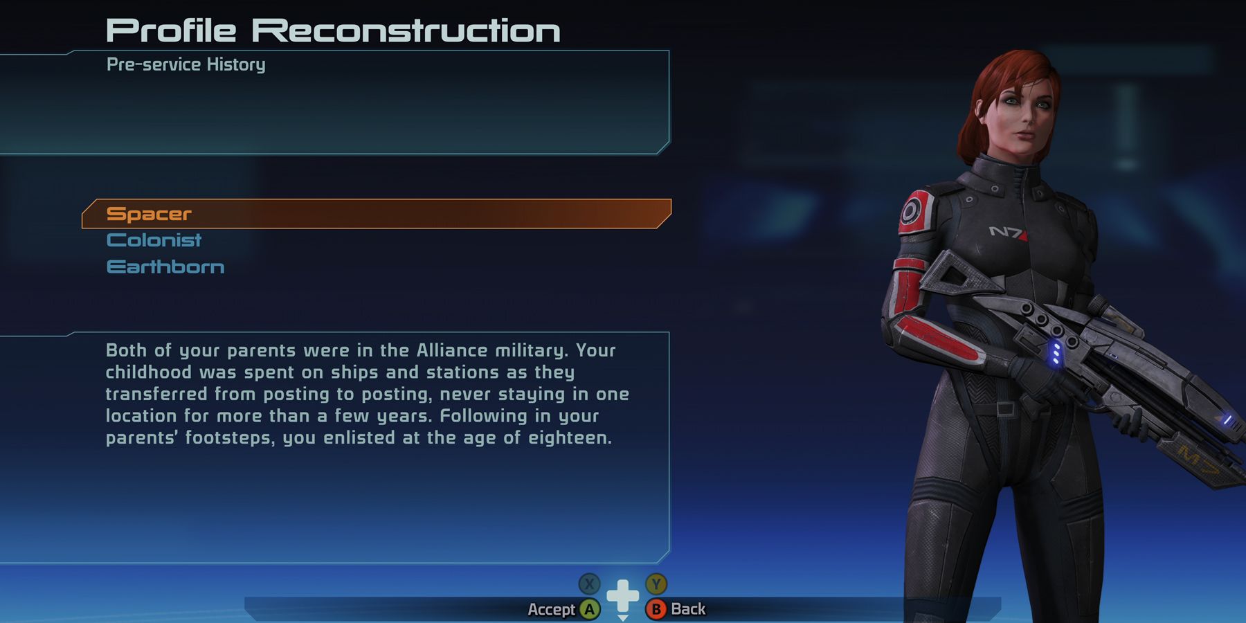 Mass Effect Pre-Service History